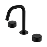 Nero Serenity Basin Set Edge Spout With Marquina Black Handle, Matte Black