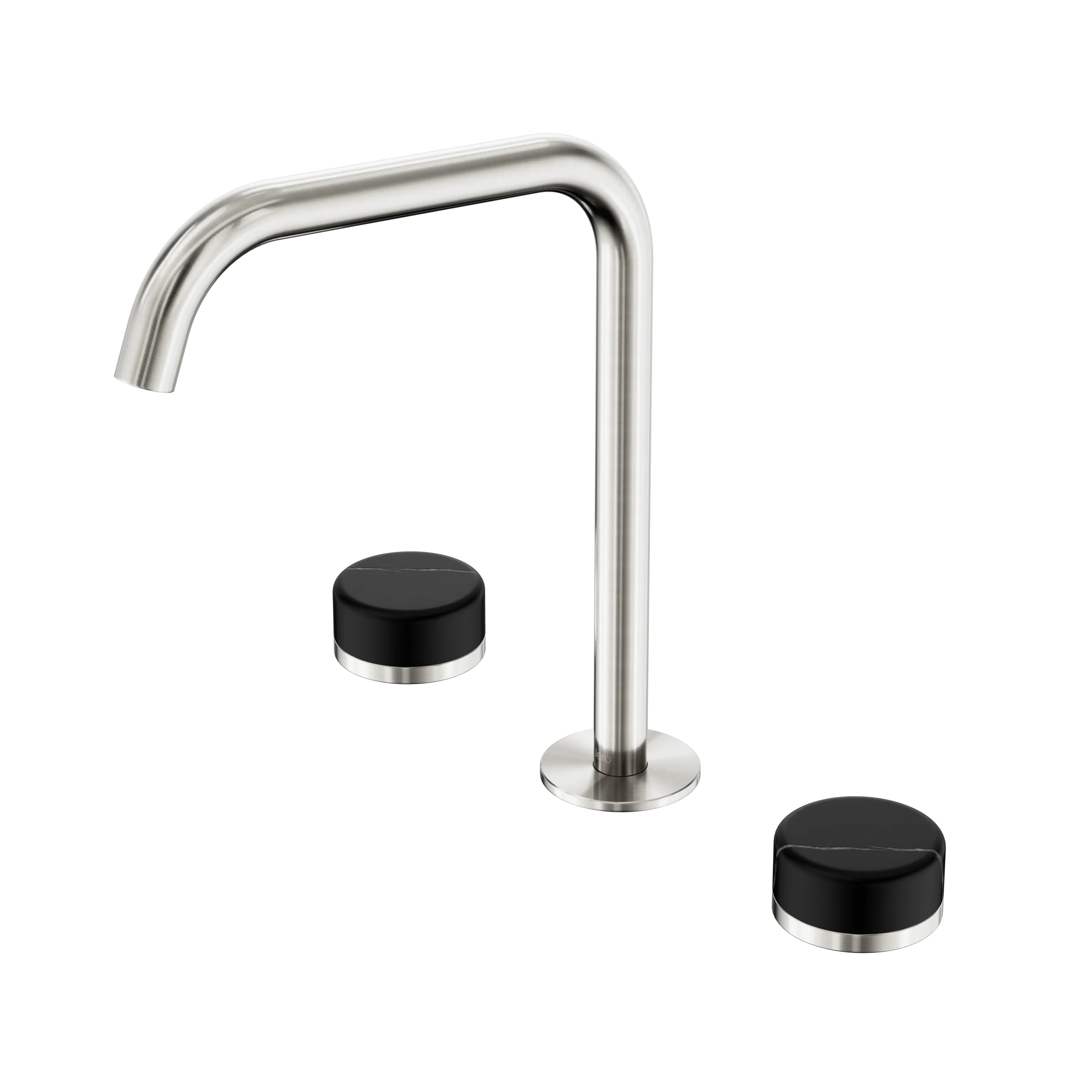 Nero Serenity Bath/Kitchen Set Edge Spout With Marquina Black Handle
