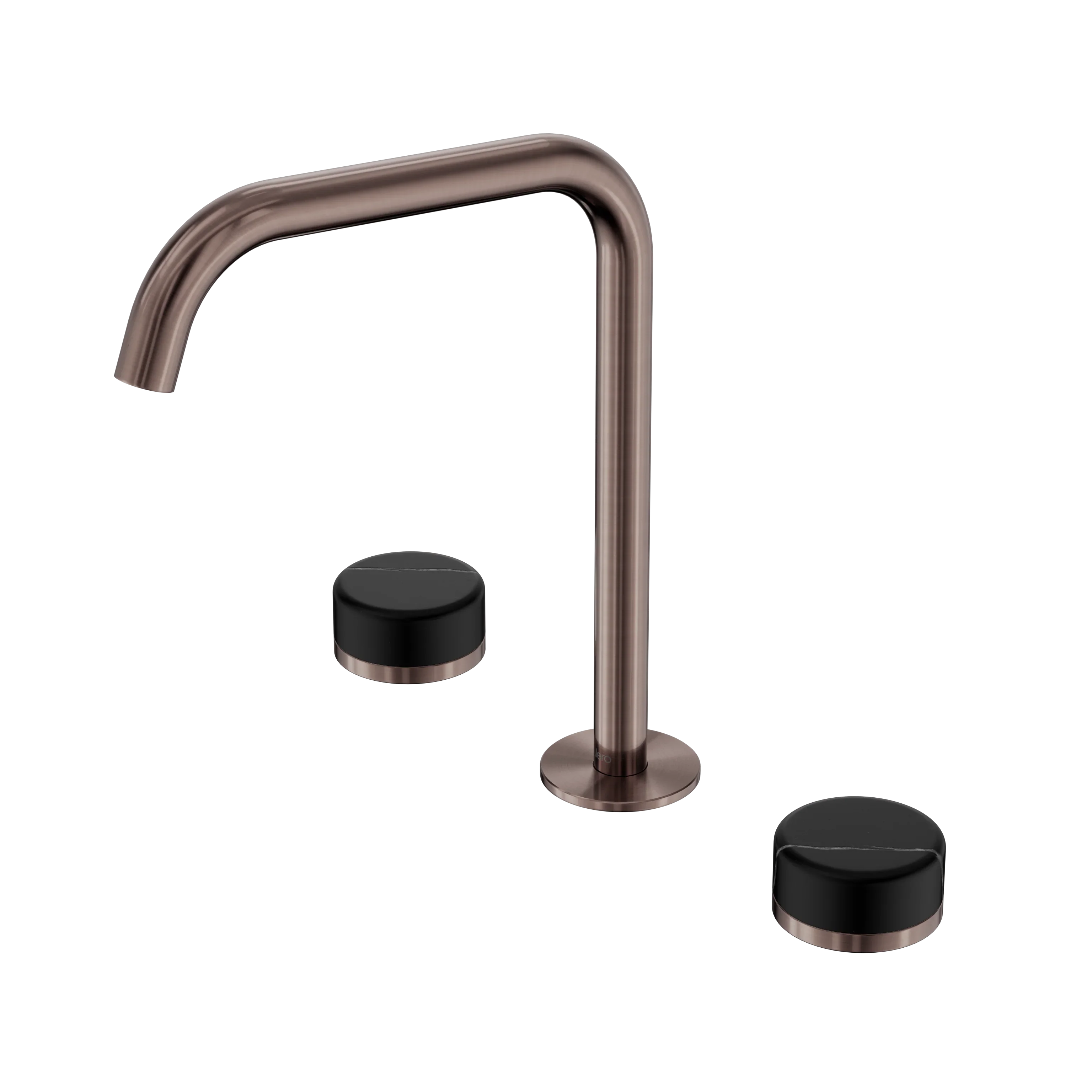 Nero Serenity Bath/Kitchen Set Edge Spout With Marquina Black Handle