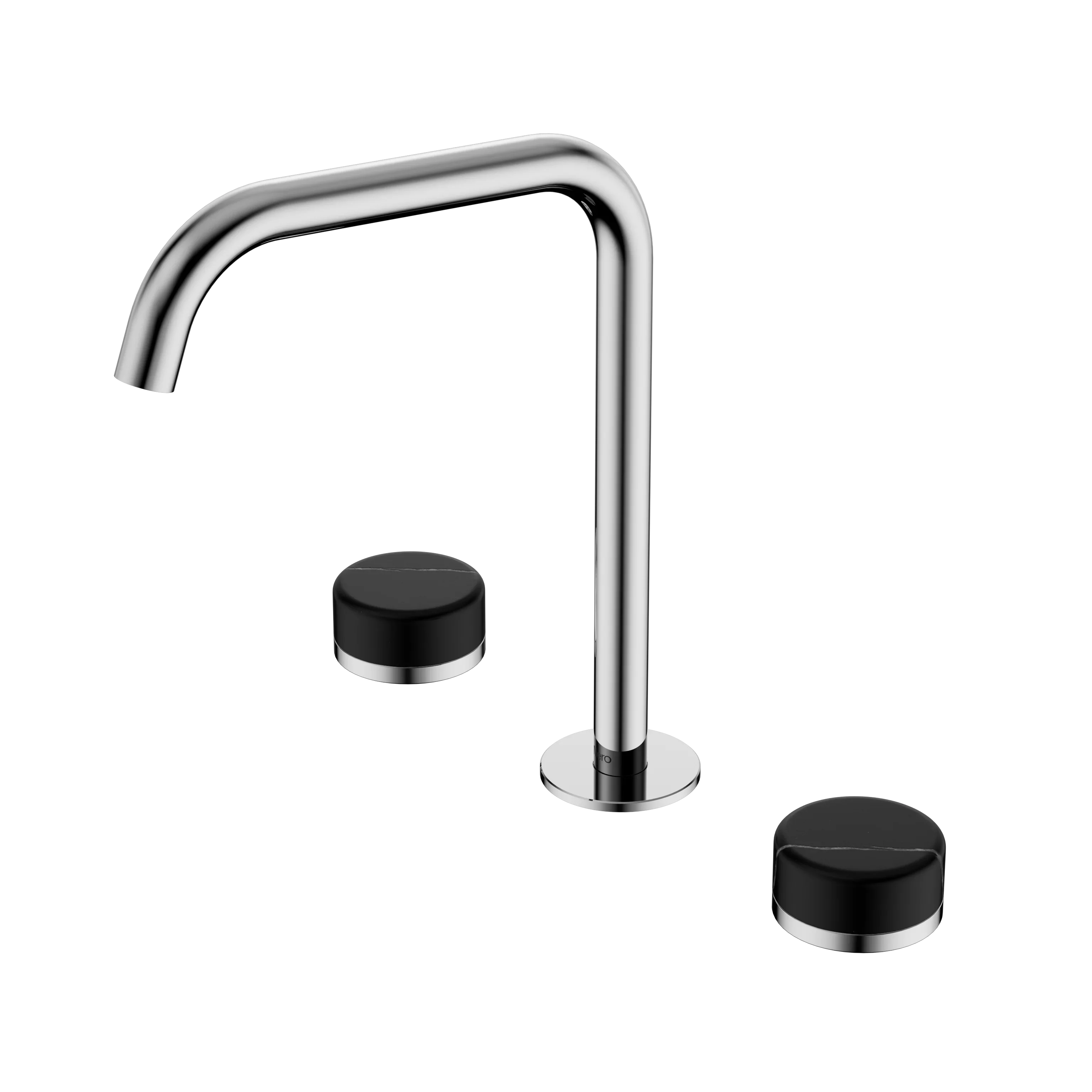 Nero Serenity Bath/Kitchen Set Edge Spout With Marquina Black Handle