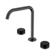 Nero Serenity Bath/Kitchen Set Edge Spout With Marquina Black Handle, Gun Metal