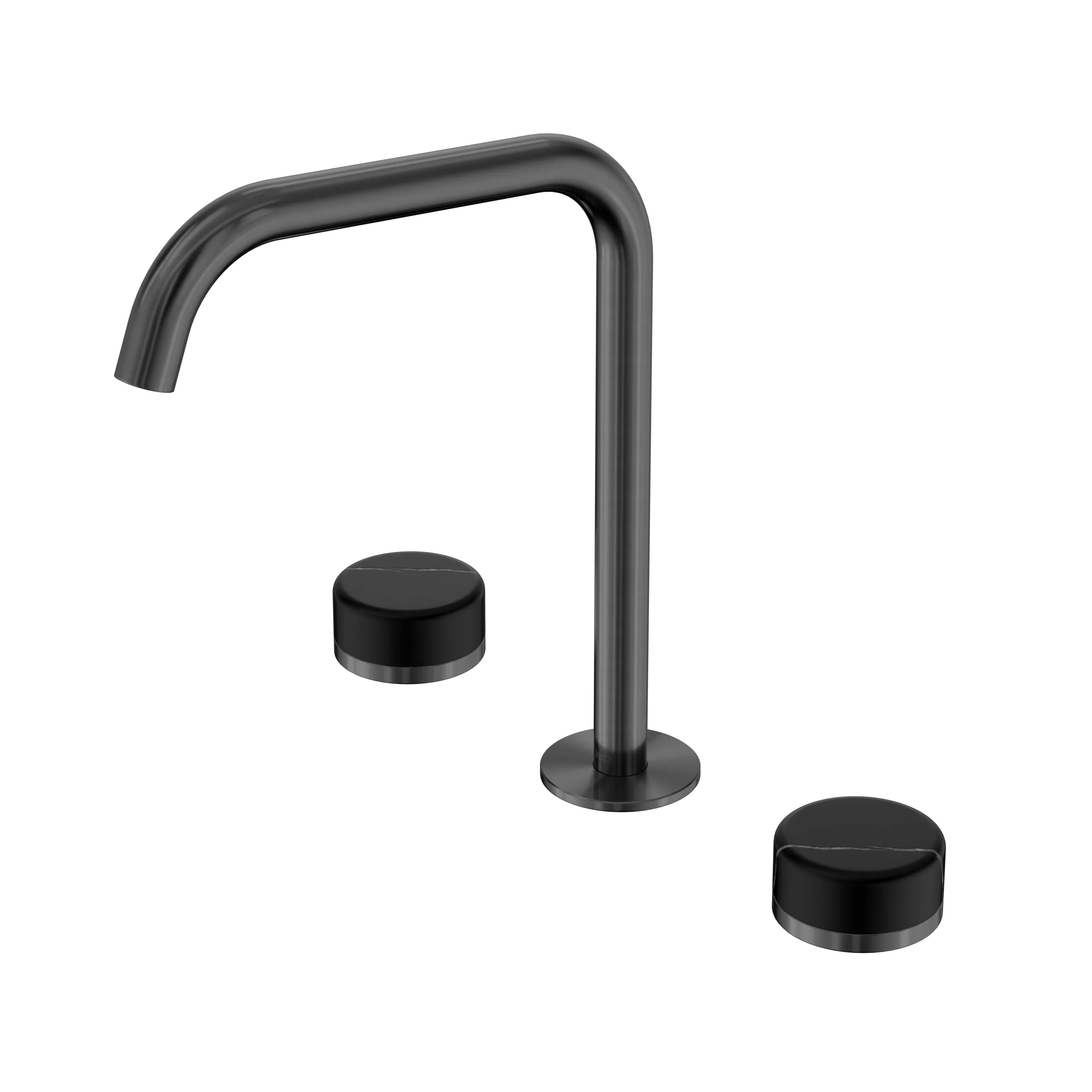Nero Serenity Bath/Kitchen Set Edge Spout With Marquina Black Handle