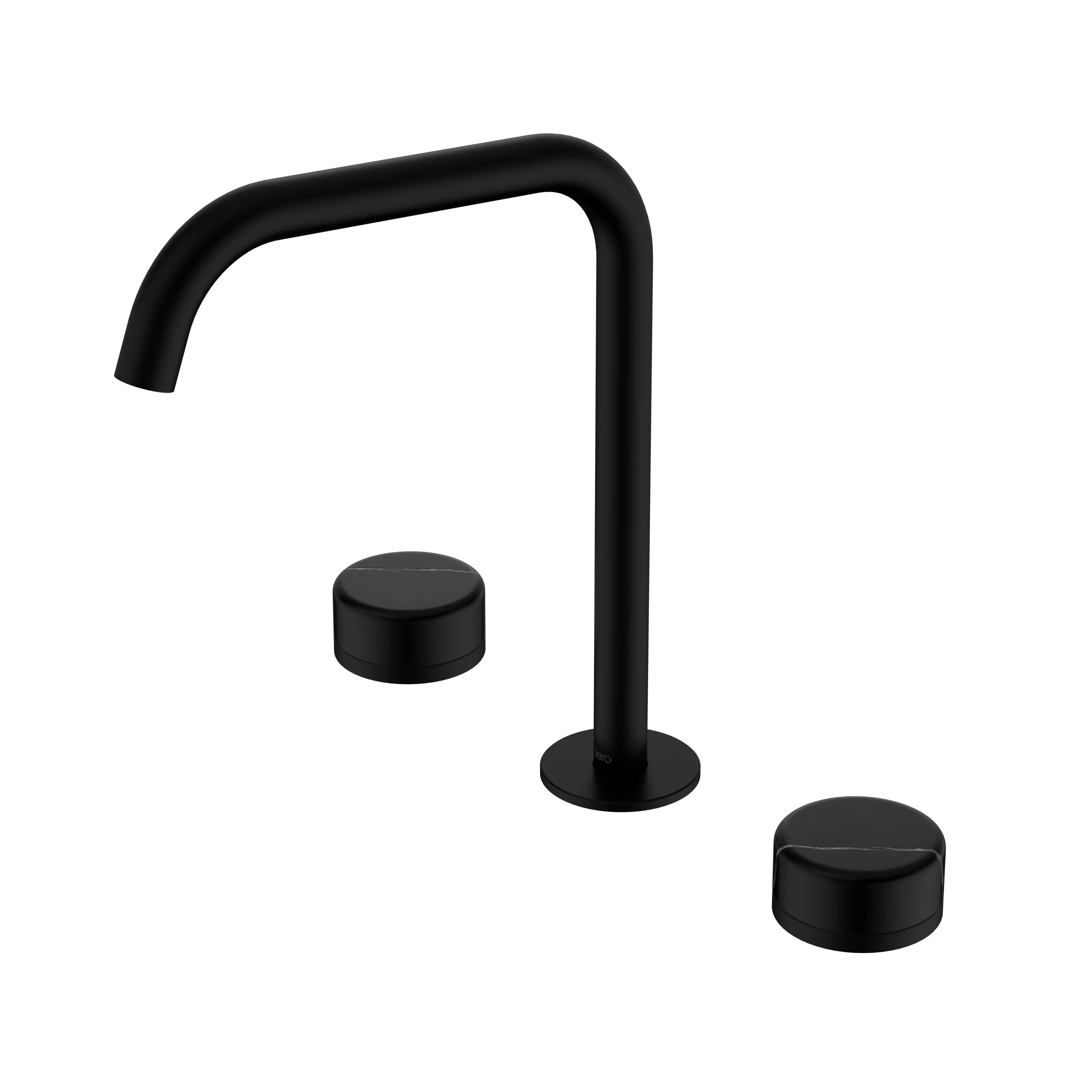 Nero Serenity Bath/Kitchen Set Edge Spout With Marquina Black Handle