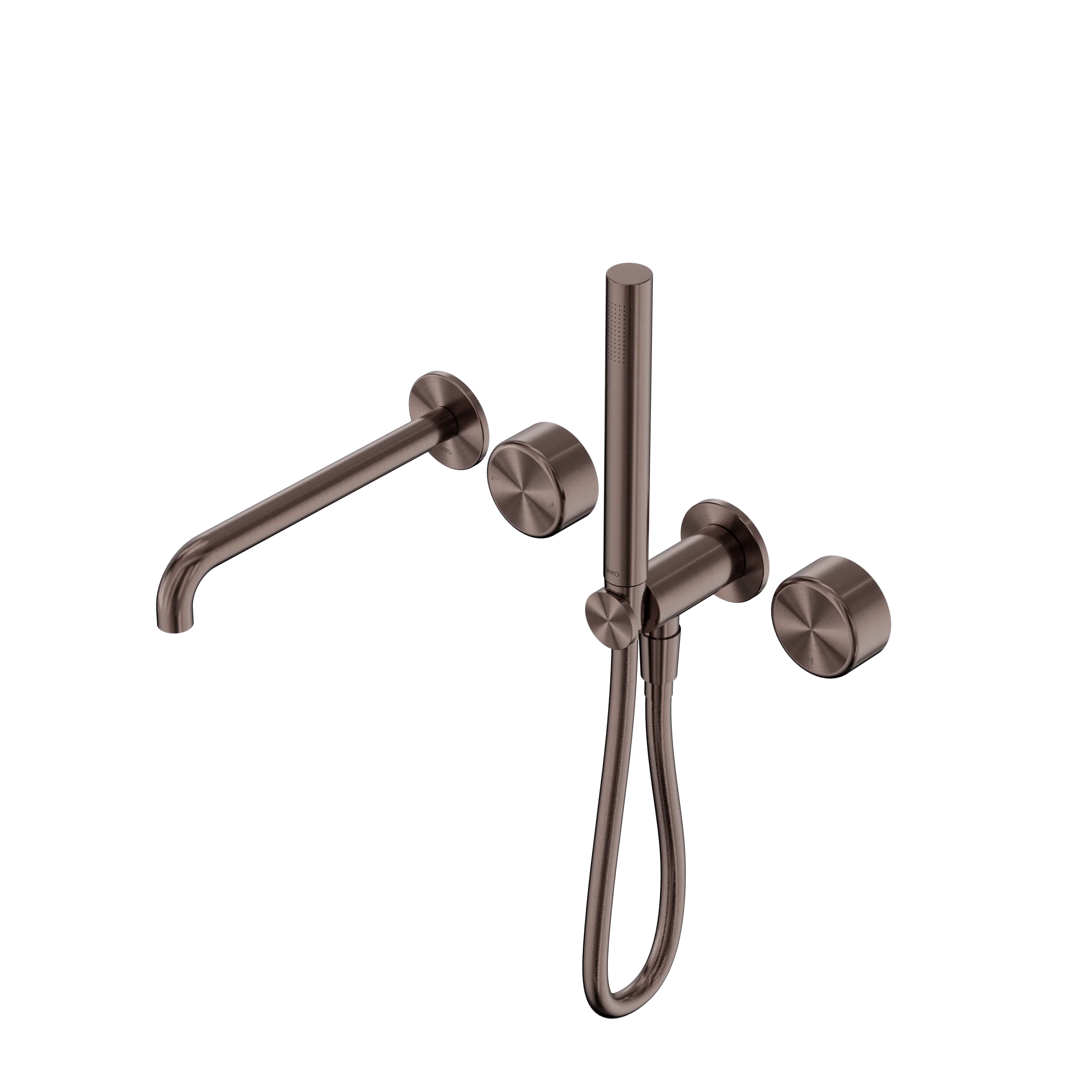 Nero Serenity Progressive Shower System With Spout With Metal Handle And Slim Shower