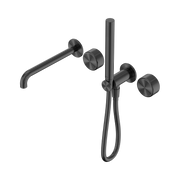 Nero Serenity Progressive Shower System With Spout With Metal Handle And Slim Shower, Gun Metal