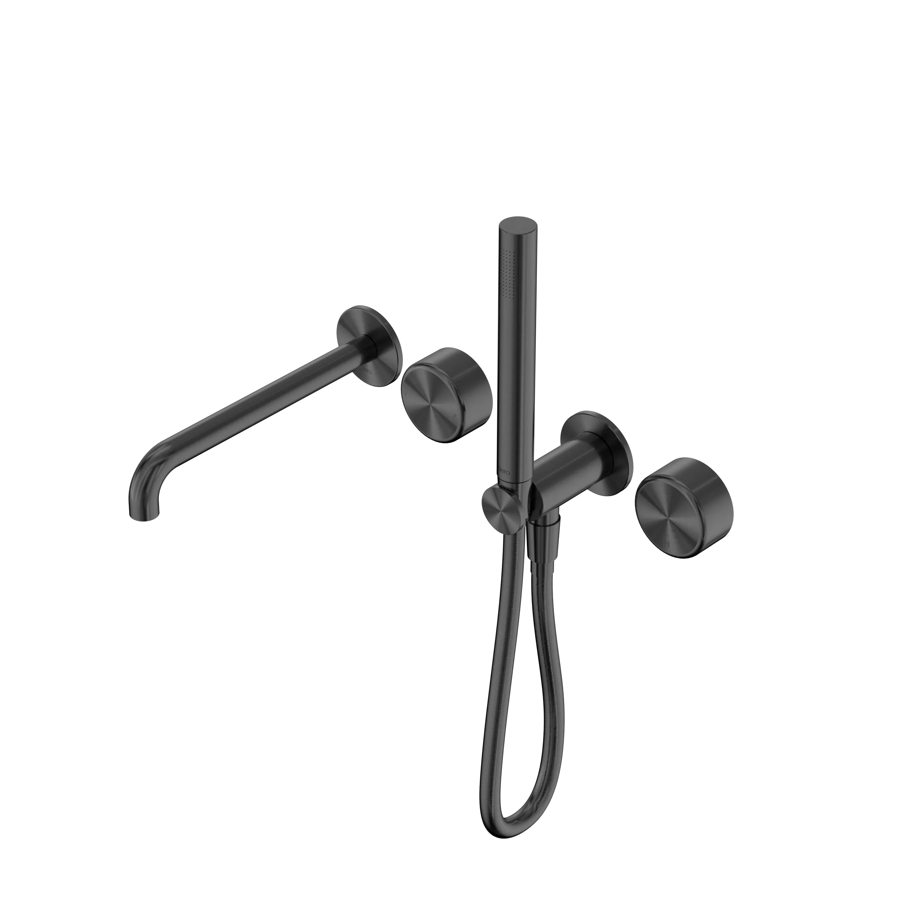 Nero Serenity Progressive Shower System With Spout With Metal Handle And Slim Shower