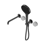Nero Serenity Progressive Shower System With Spout With Carrara Handle And Serenity Hand Shower, Gun Metal