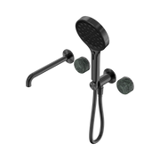 Nero Serenity Progressive Shower System With Spout With Verde Alpi Handle And Serenity Hand Shower, Gun Metal