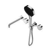 Nero Serenity Progressive Shower System With Spout With Metal Handle And Serenity Hand Shower, Chrome
