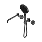 Nero Serenity Progressive Shower System With Spout With Metal Handle And Serenity Hand Shower, Gun Metal
