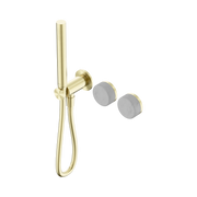 Nero Serenity Progressive Shower System With Carrara Handle And Slim Shower, Brushed Gold