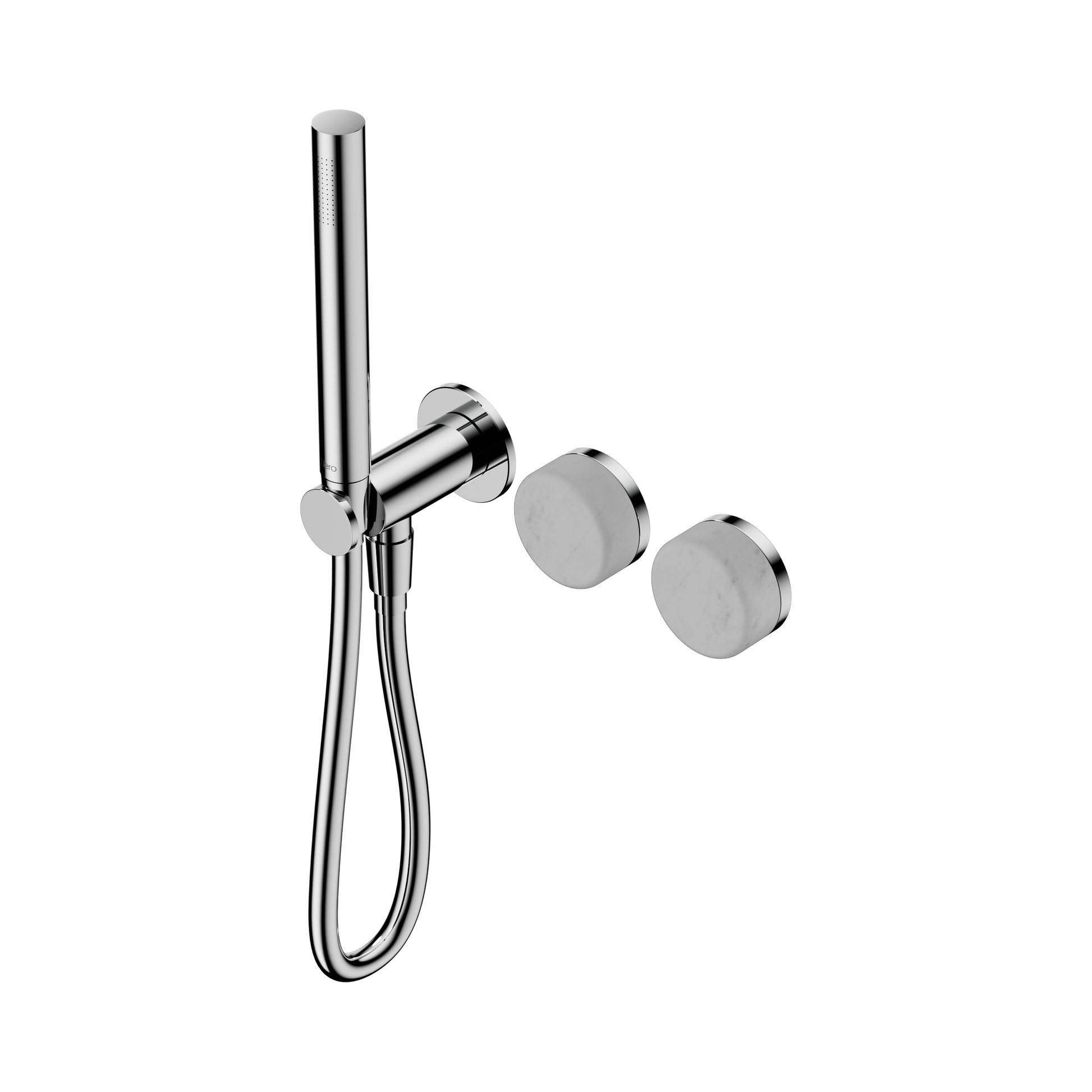 Nero Serenity Progressive Shower System With Carrara Handle And Slim Shower, Chrome