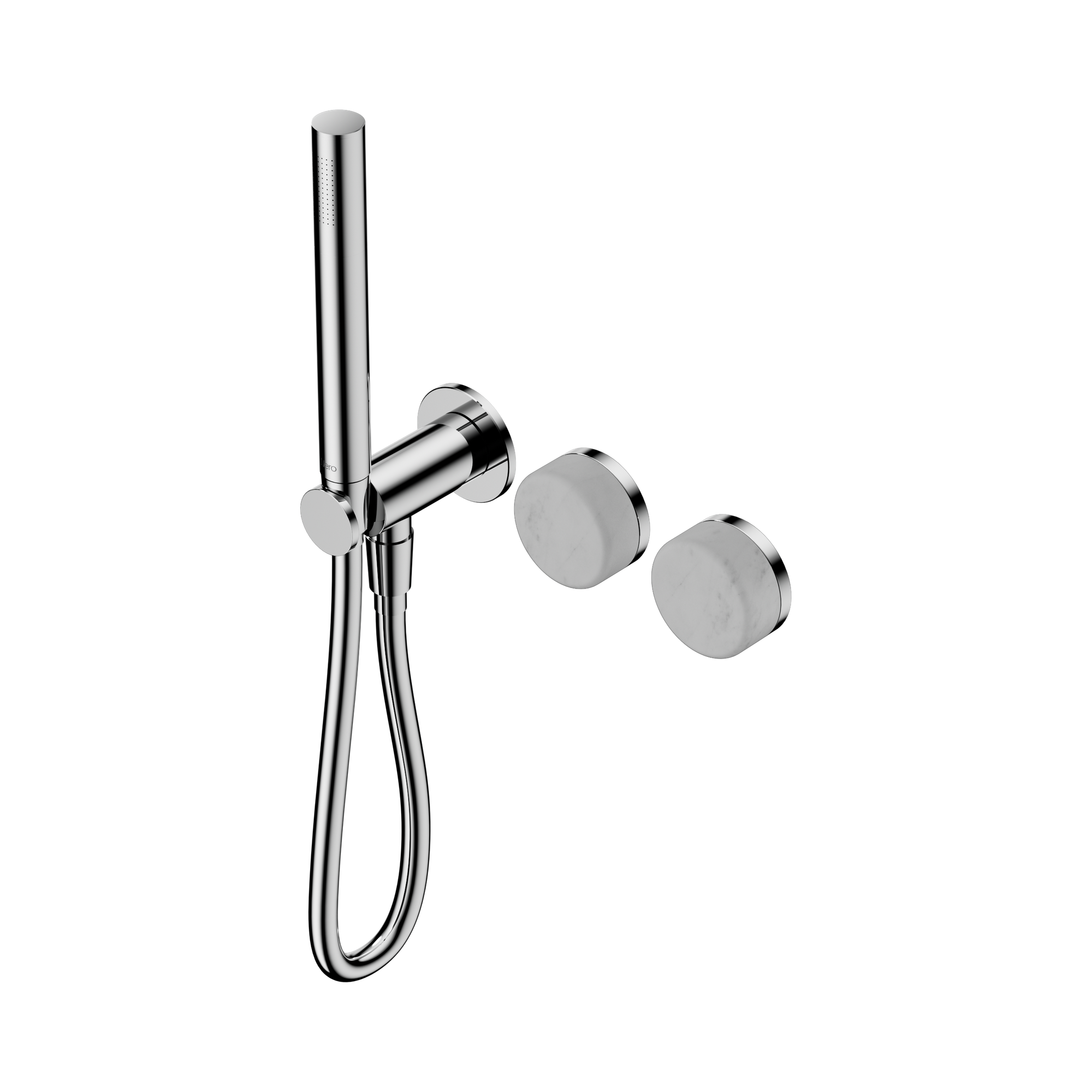 Nero Serenity Progressive Shower System With Carrara Handle And Slim Shower, Chrome