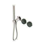 Nero Serenity Progressive Shower System With Verde Alpi Handle And Slim Shower, Brushed Nickel