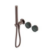 Nero Serenity Progressive Shower System With Verde Alpi Handle And Slim Shower, Brushed Bronze