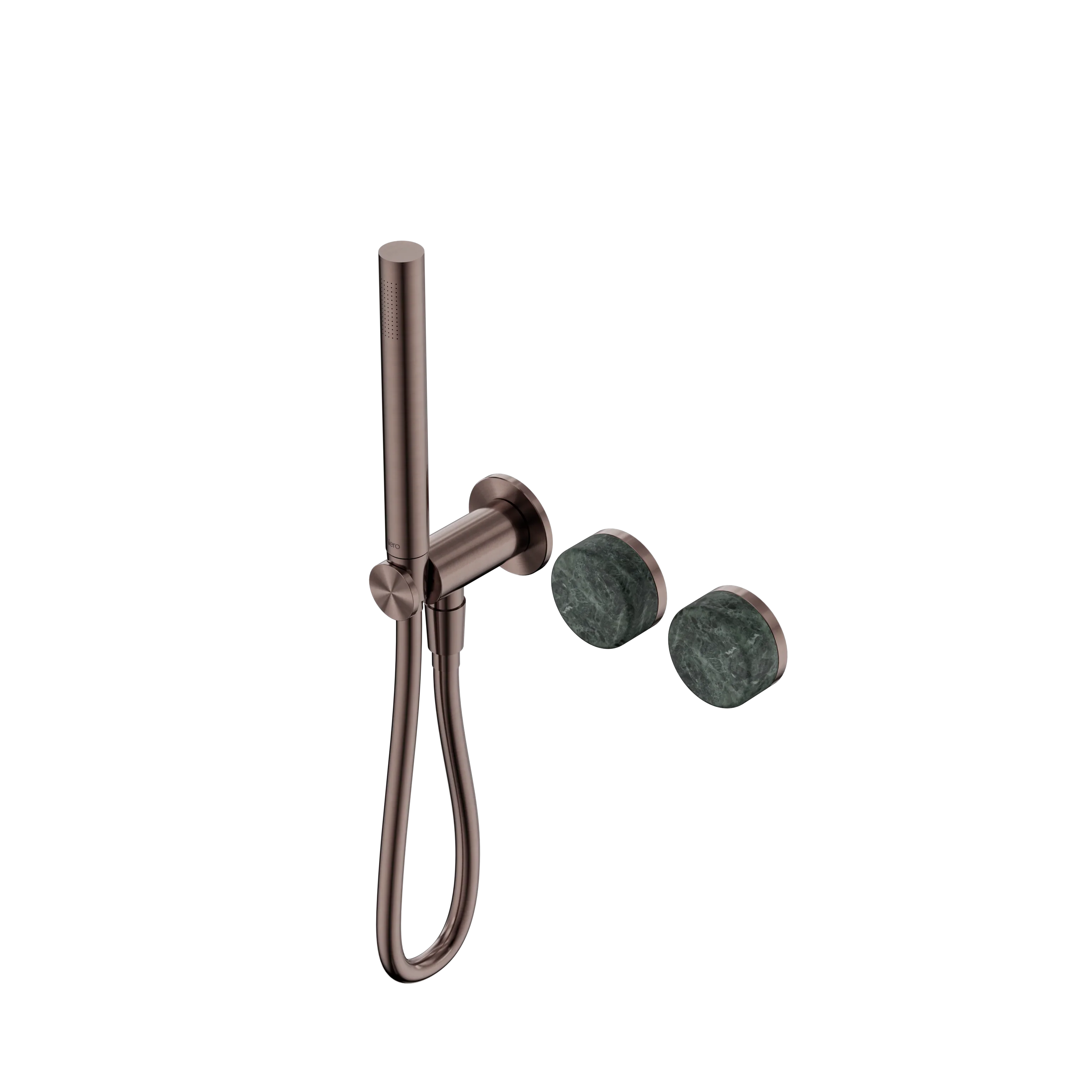 Nero Serenity Progressive Shower System With Verde Alpi Handle And Slim Shower