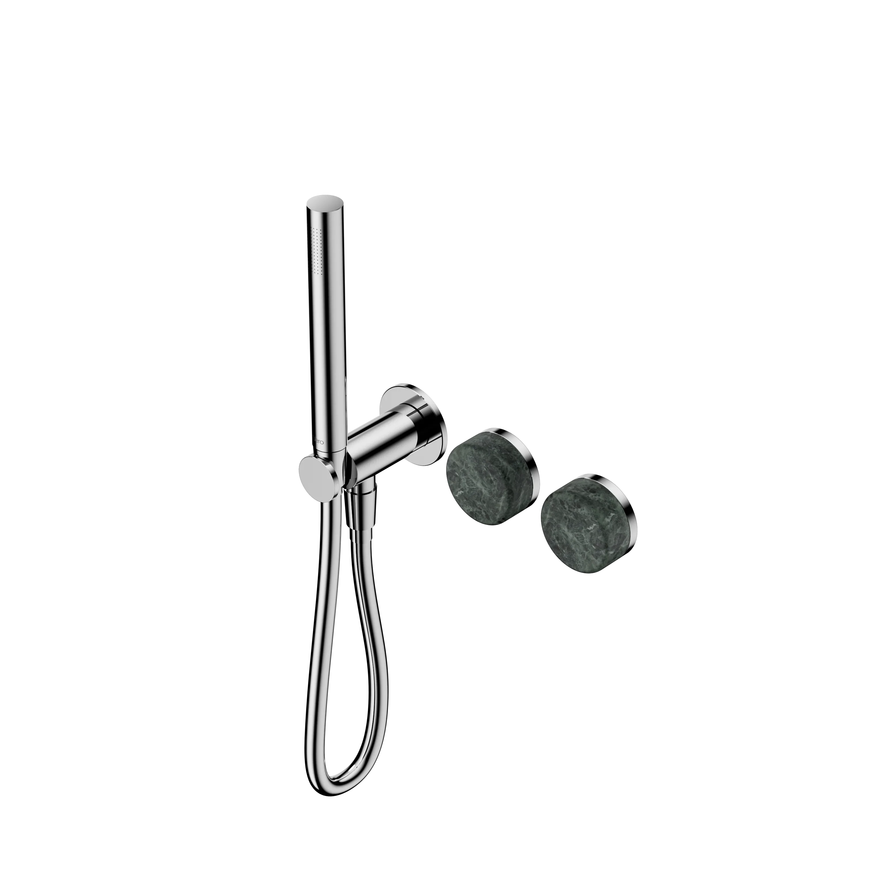 Nero Serenity Progressive Shower System With Verde Alpi Handle And Slim Shower