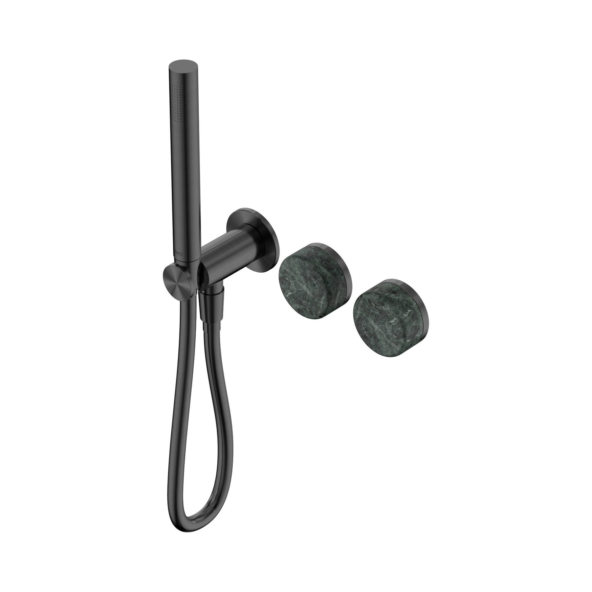 Nero Serenity Progressive Shower System With Verde Alpi Handle And Slim Shower, Gun Metal