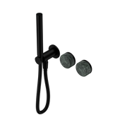 Nero Serenity Progressive Shower System With Verde Alpi Handle And Slim Shower, Matte Black