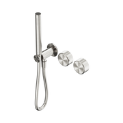 Nero Serenity Progressive Shower System With Metal Handle And Slim Shower, Brushed Nickel