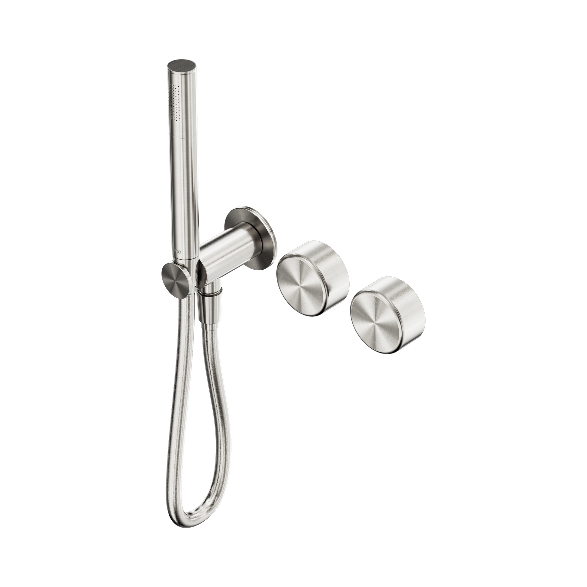 Nero Serenity Progressive Shower System With Metal Handle And Slim Shower, Brushed Nickel