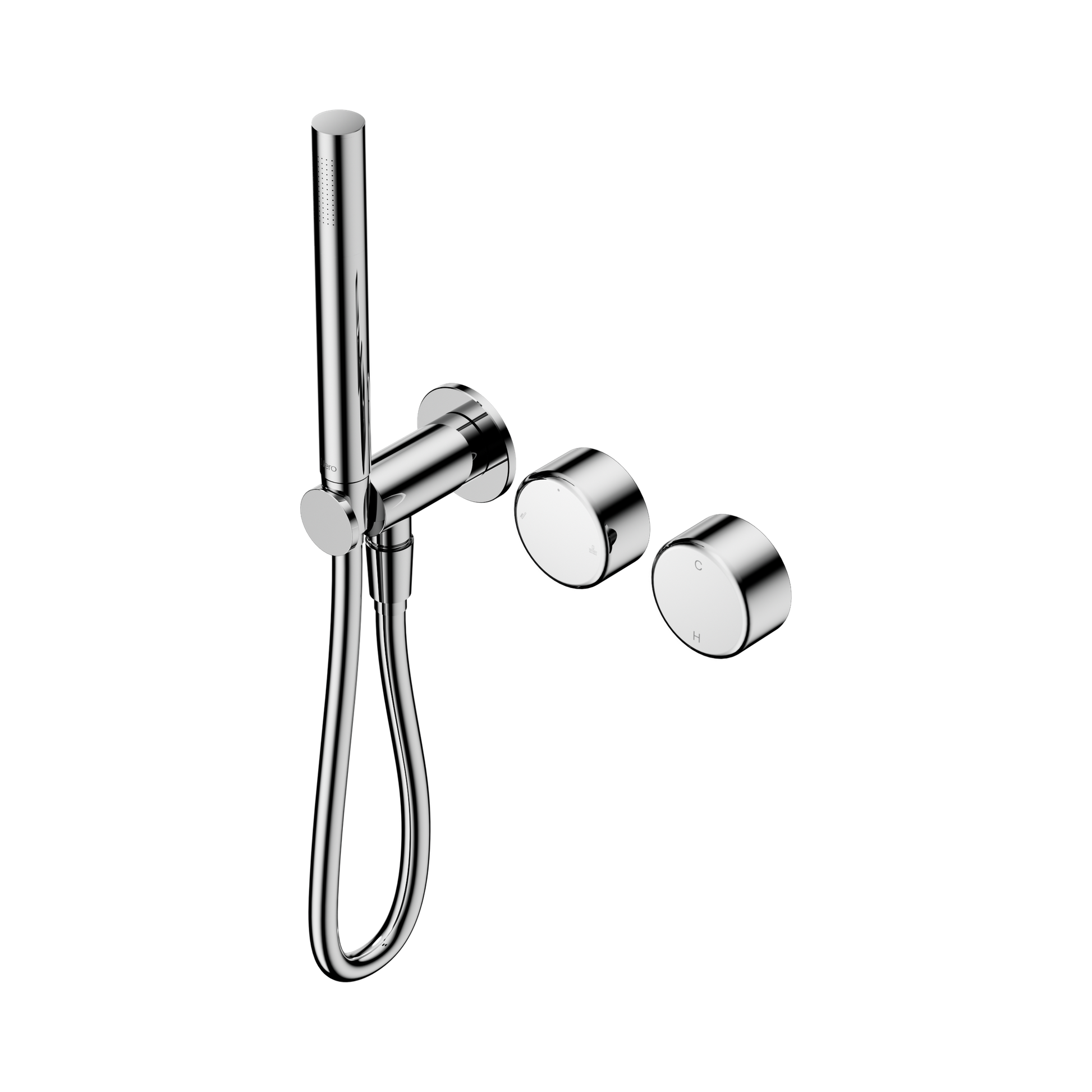 Nero Serenity Progressive Shower System With Metal Handle And Slim Shower, Chrome