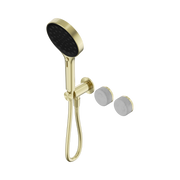 Nero Serenity Progressive Shower System With Carrara Handle And Serenity Hand Shower, Brushed Gold