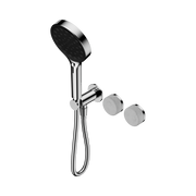Nero Serenity Progressive Shower System With Carrara Handle And Serenity Hand Shower, Chrome