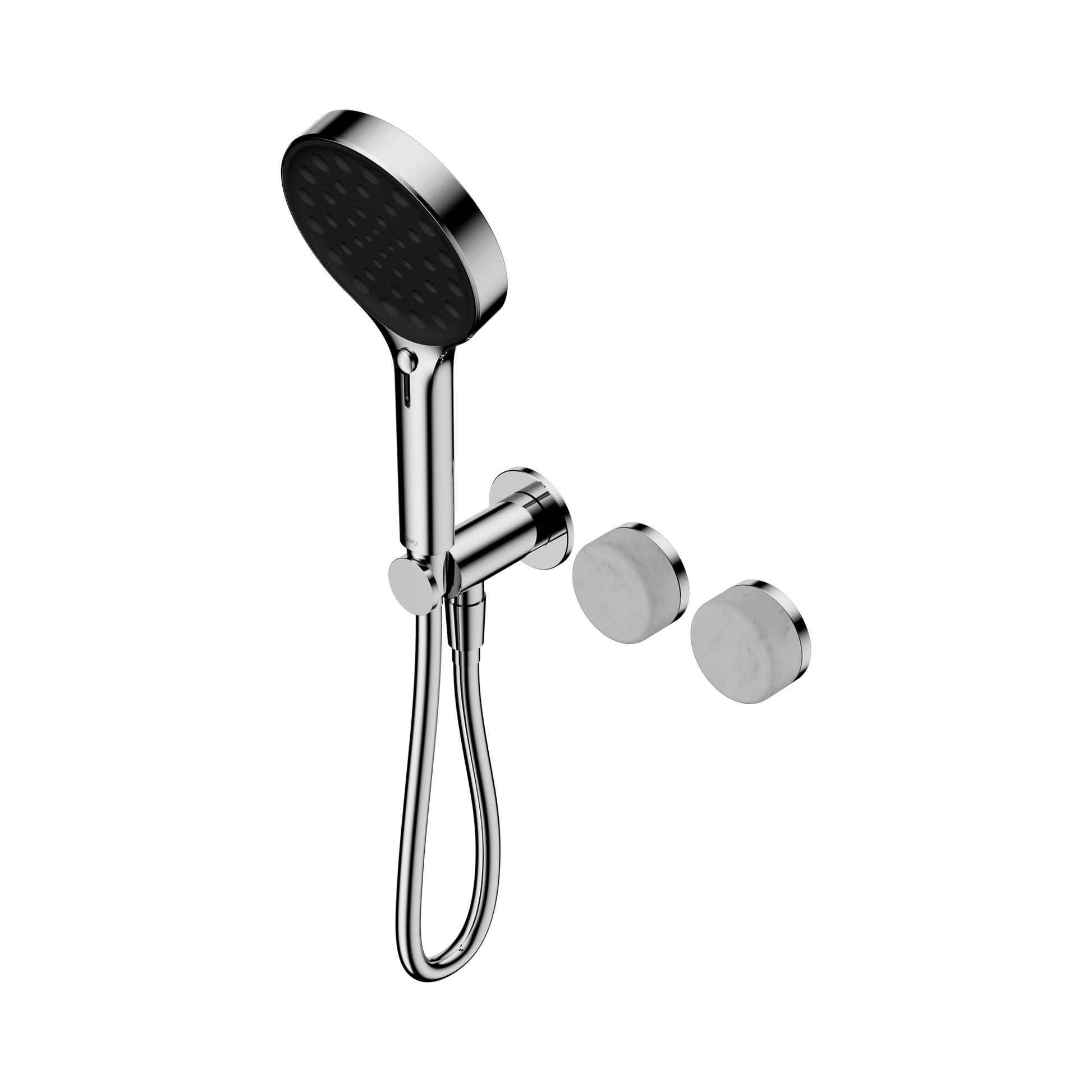 Nero Serenity Progressive Shower System With Carrara Handle And Serenity Hand Shower, Chrome
