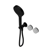 Nero Serenity Progressive Shower System With Carrara Handle And Serenity Hand Shower, Matte Black