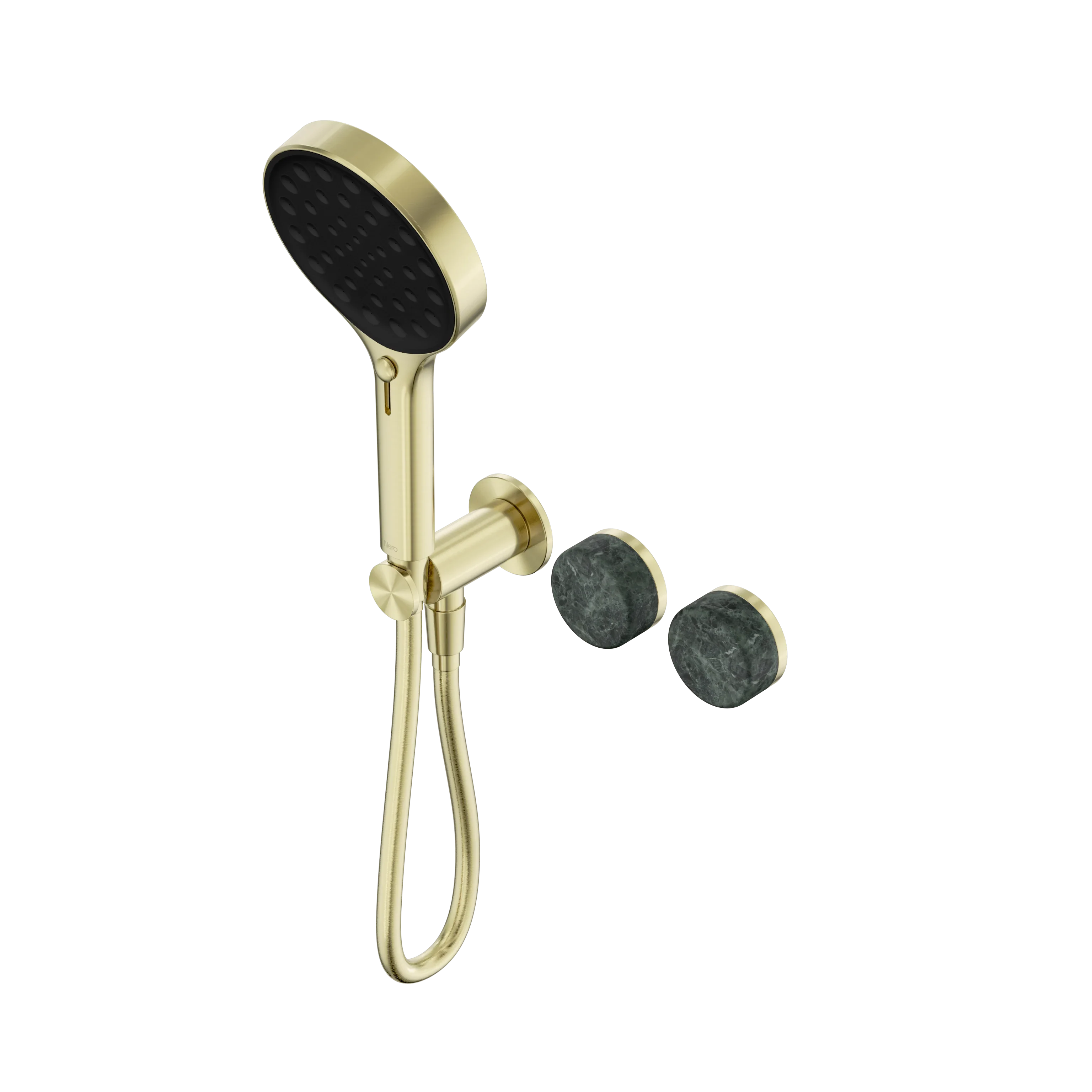 Nero Serenity Progressive Shower System With Verde Alpi Handle And Serenity Hand Shower