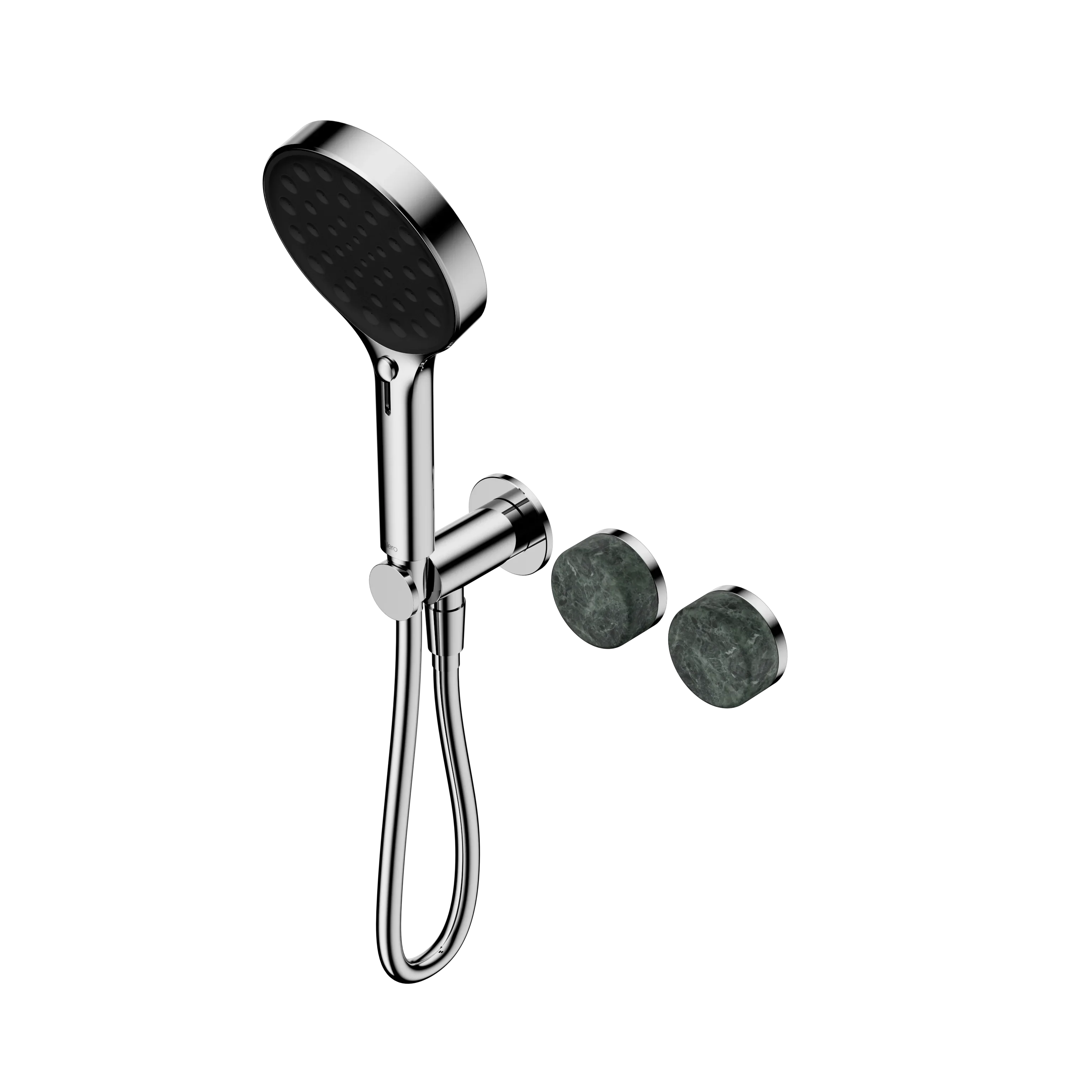Nero Serenity Progressive Shower System With Verde Alpi Handle And Serenity Hand Shower