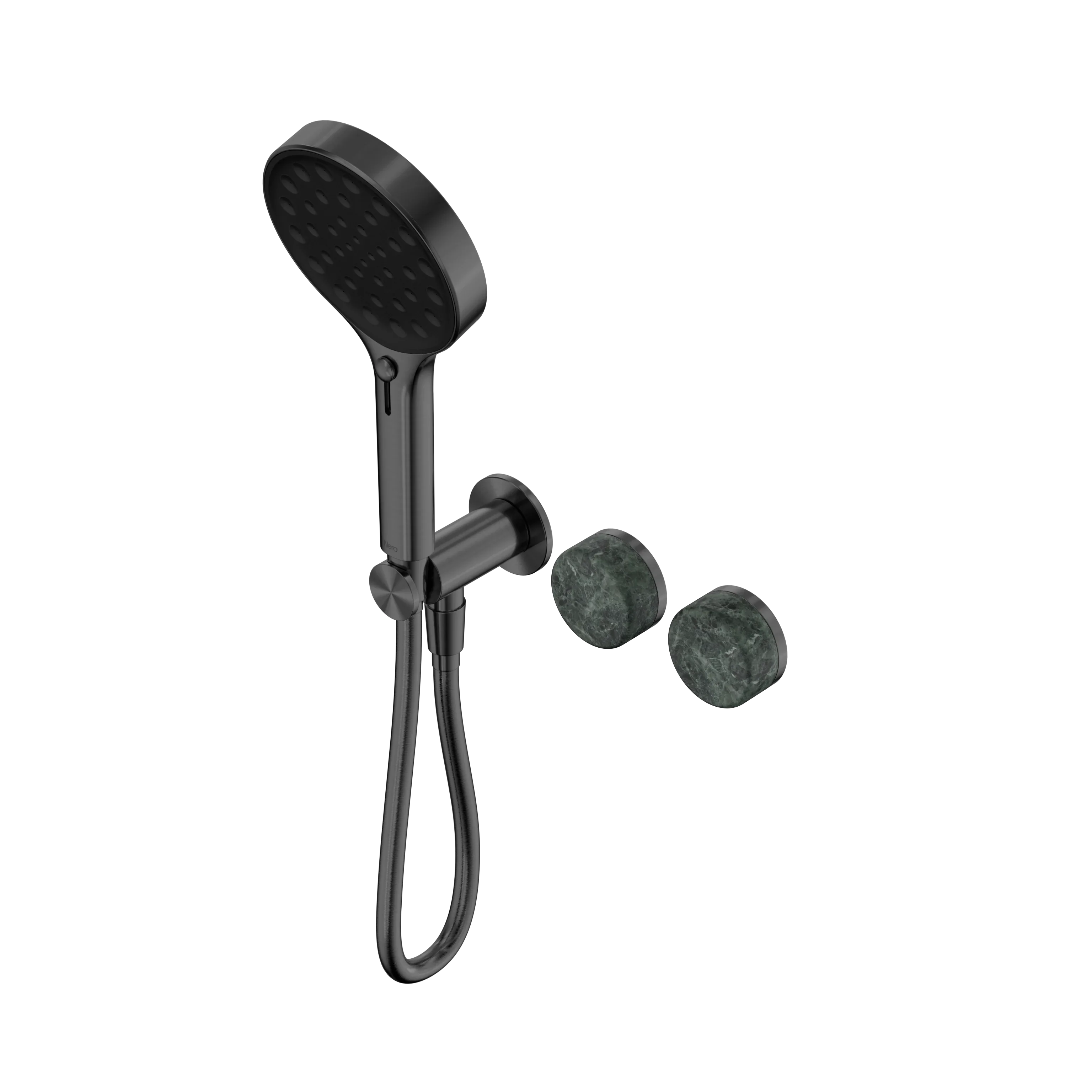Nero Serenity Progressive Shower System With Verde Alpi Handle And Serenity Hand Shower