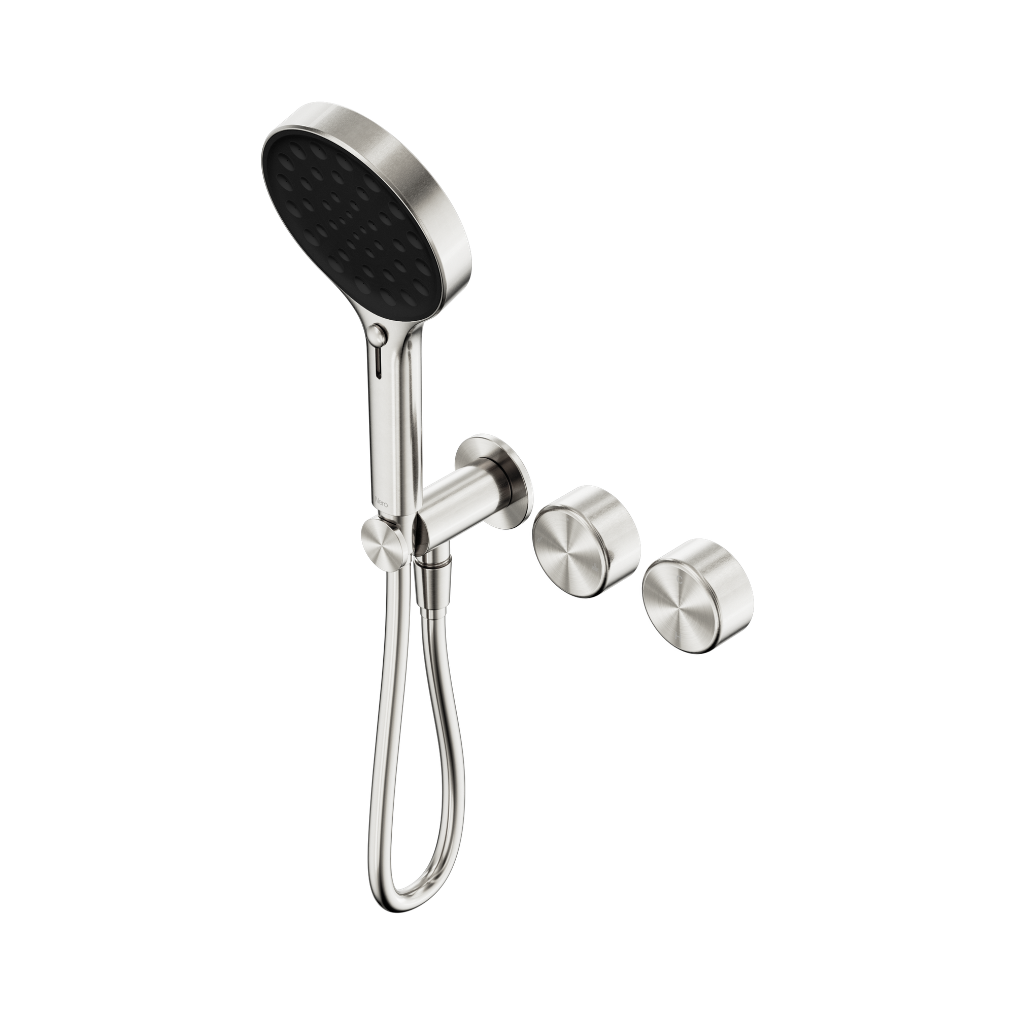 Nero Serenity Progressive Shower System With Metal Handle And Serenity Hand Shower, Brushed Nickel