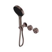 Nero Serenity Progressive Shower System With Metal Handle And Serenity Hand Shower, Brushed Bronze