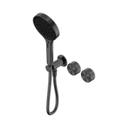 Nero Serenity Progressive Shower System With Metal Handle And Serenity Hand Shower, Gun Metal