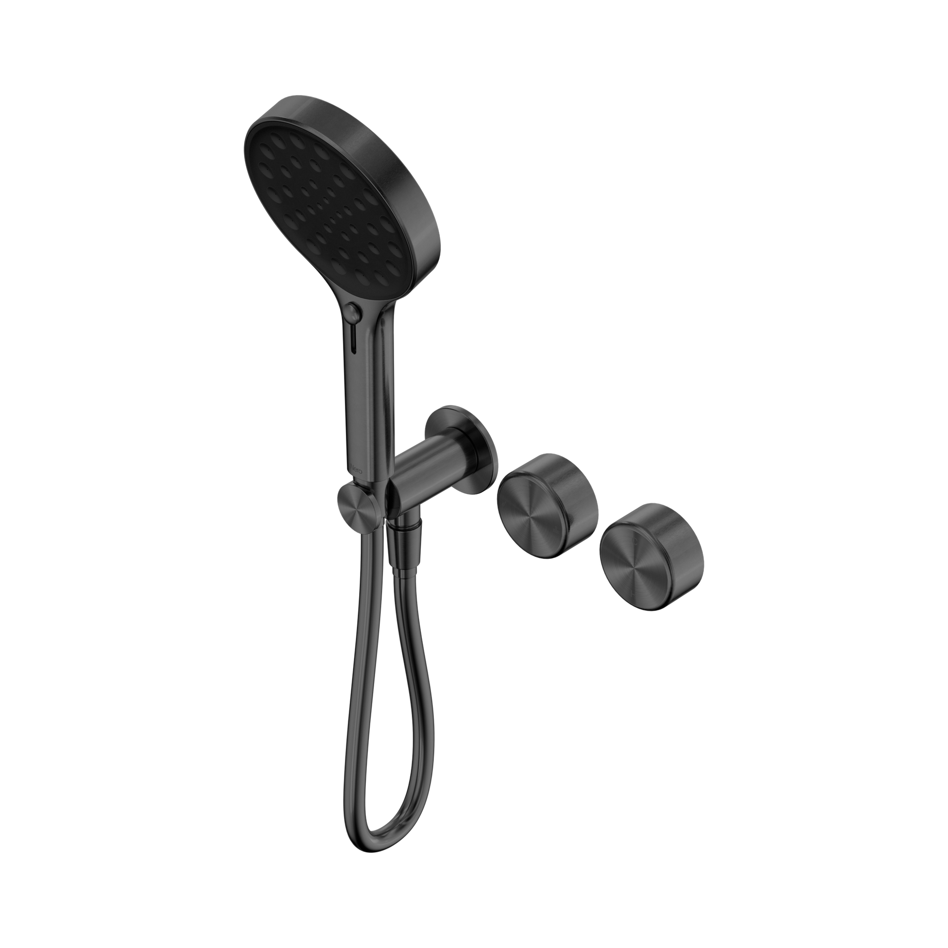 Nero Serenity Progressive Shower System With Metal Handle And Serenity Hand Shower, Gun Metal