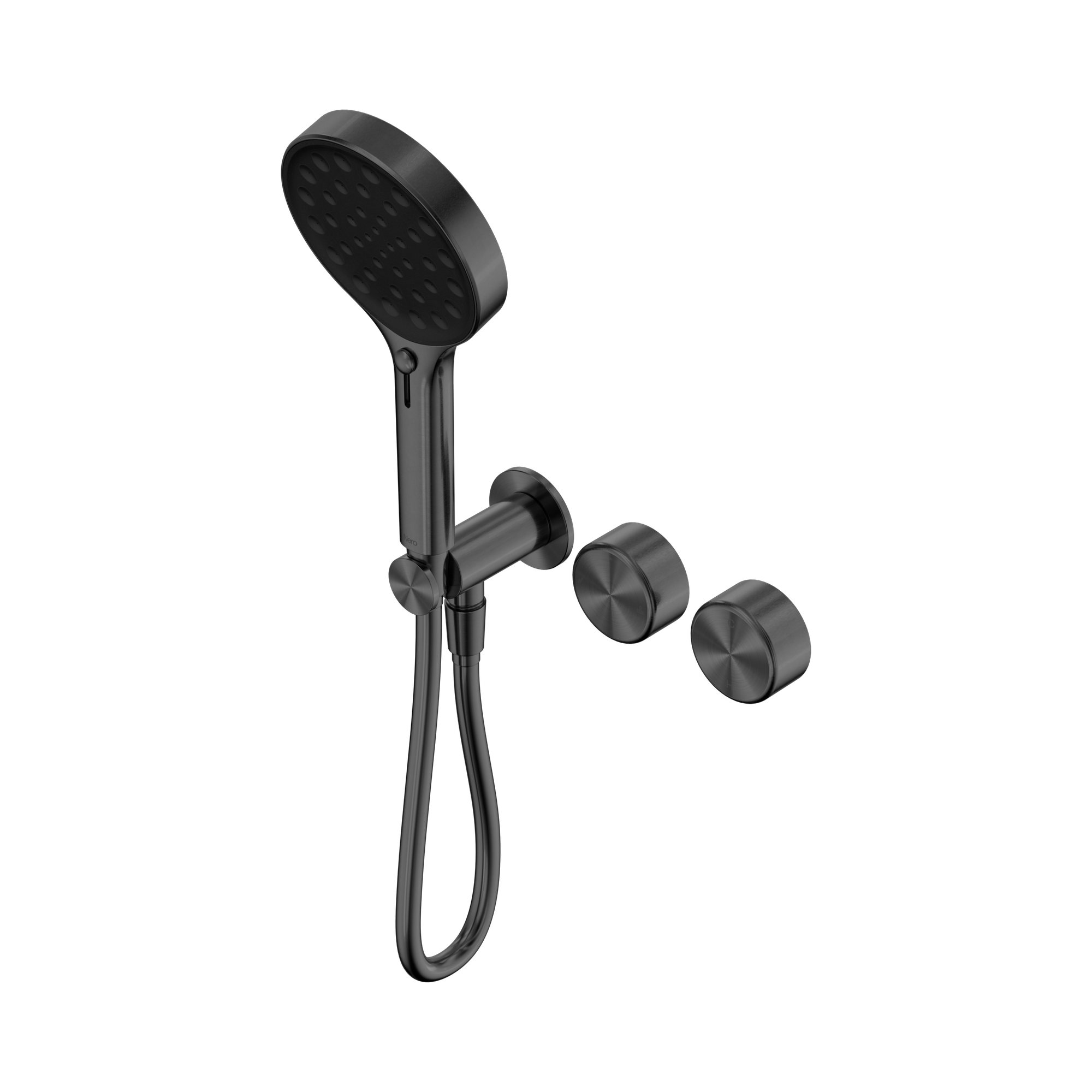 Nero Serenity Progressive Shower System With Metal Handle And Serenity Hand Shower, Gun Metal