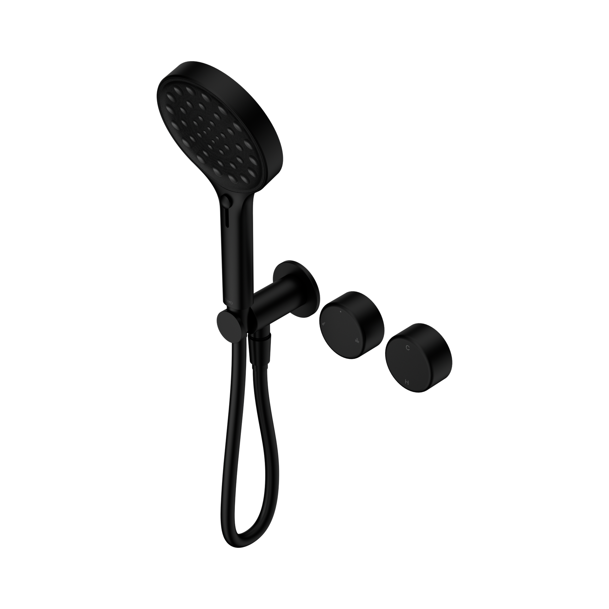 Nero Serenity Progressive Shower System With Metal Handle And Serenity Hand Shower, Matte Black
