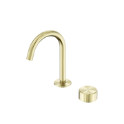 Nero Serenity Progressive Basin Mixer Arc Spout With Metal Handle