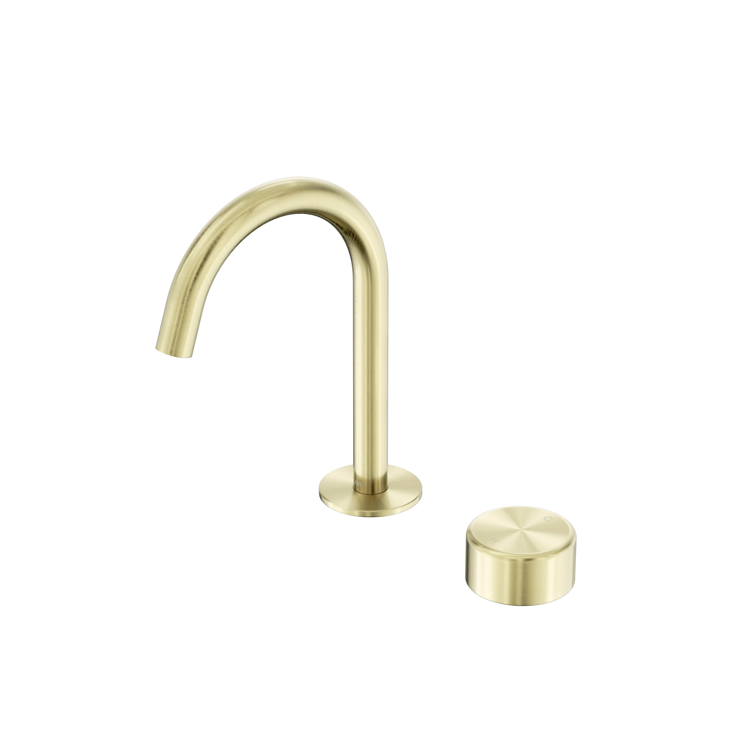 Nero Serenity Progressive Basin Mixer Arc Spout With Metal Handle