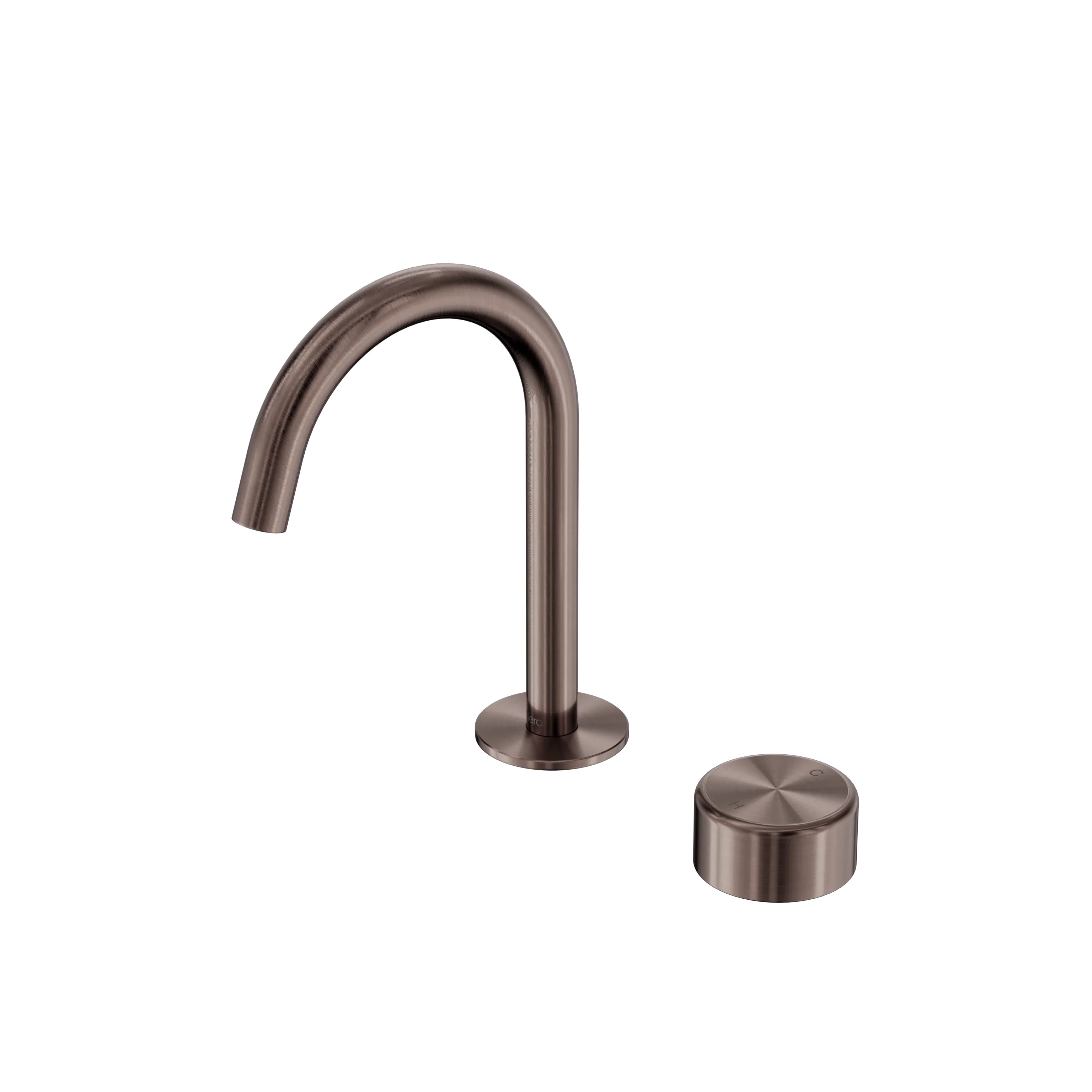 Nero Serenity Progressive Basin Mixer Arc Spout With Metal Handle