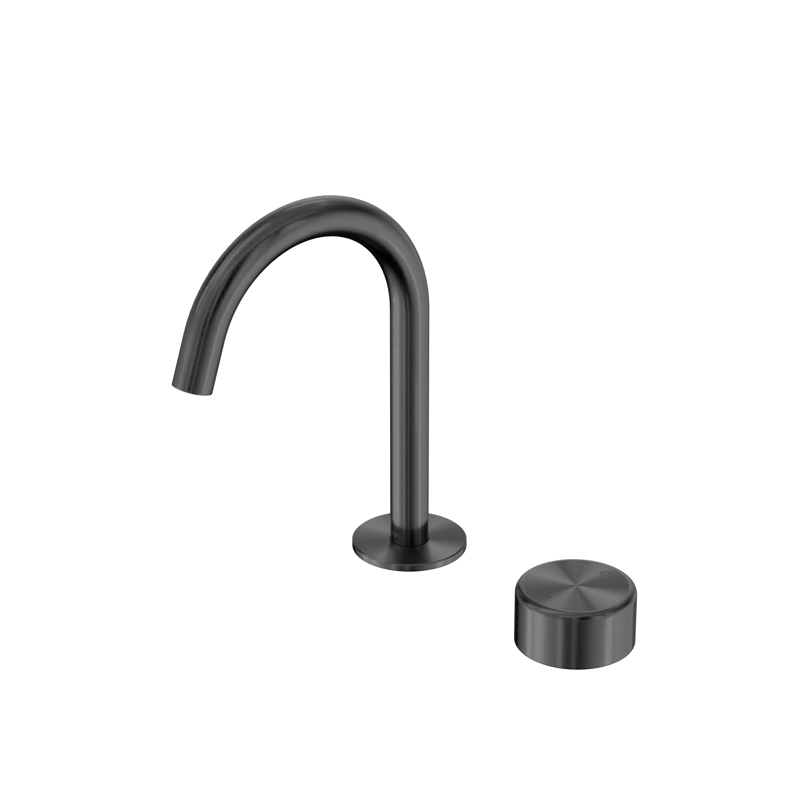 Nero Serenity Progressive Basin Mixer Arc Spout With Metal Handle