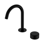 Nero Serenity Progressive Basin Mixer Arc Spout With Metal Handle, Matte Black