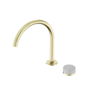 Nero Serenity Progressive Bath/Kitchen Mixer Arc Spout With Carrara Handle