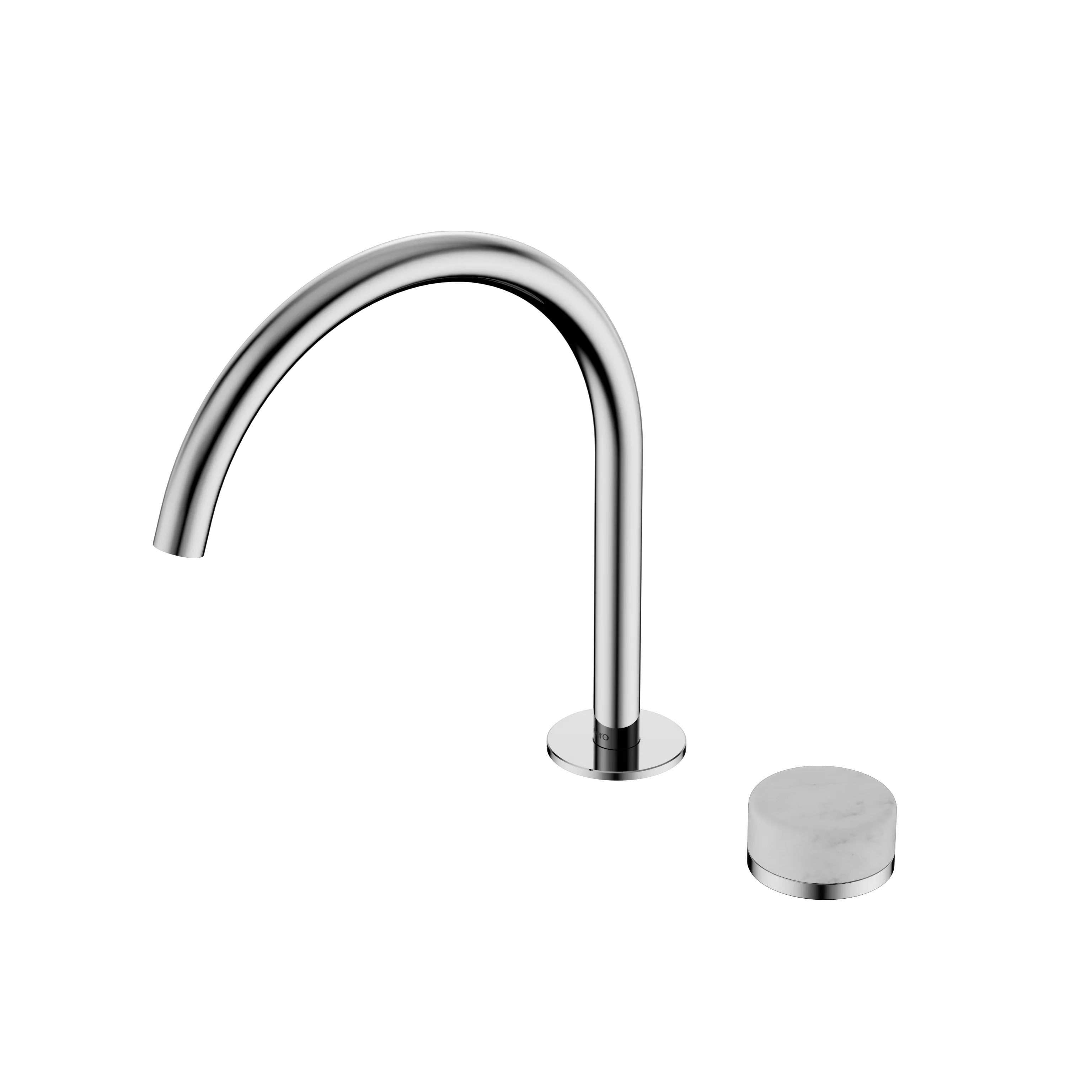 Nero Serenity Progressive Bath/Kitchen Mixer Arc Spout With Carrara Handle