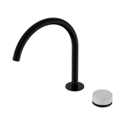 Nero Serenity Progressive Bath/Kitchen Mixer Arc Spout With Carrara Handle, Matte Black