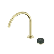Nero Serenity Progressive Bath/Kitchen Mixer Arc Spout With Verde Alpi Handle