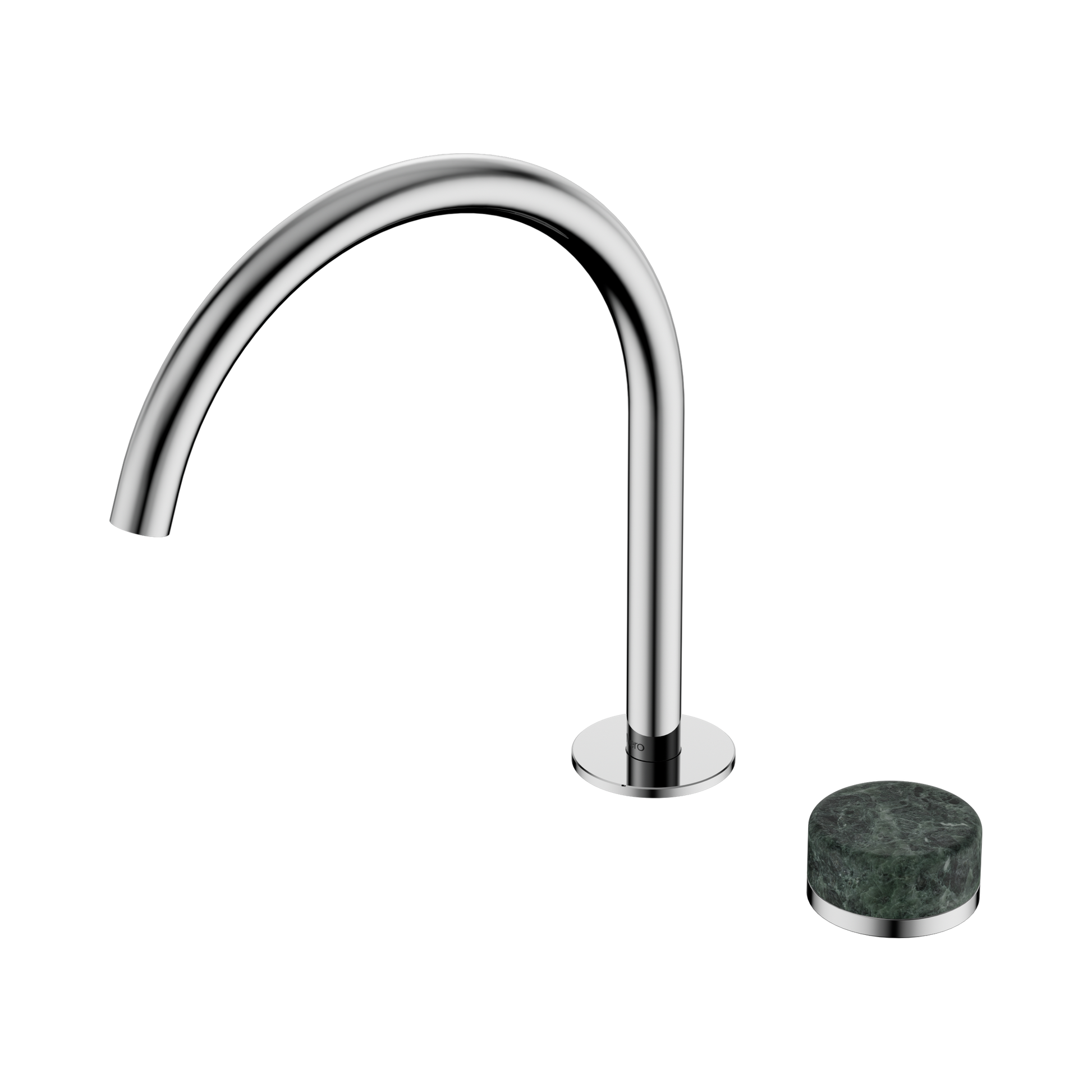 Nero Serenity Progressive Bath/Kitchen Mixer Arc Spout With Verde Alpi Handle, Chrome