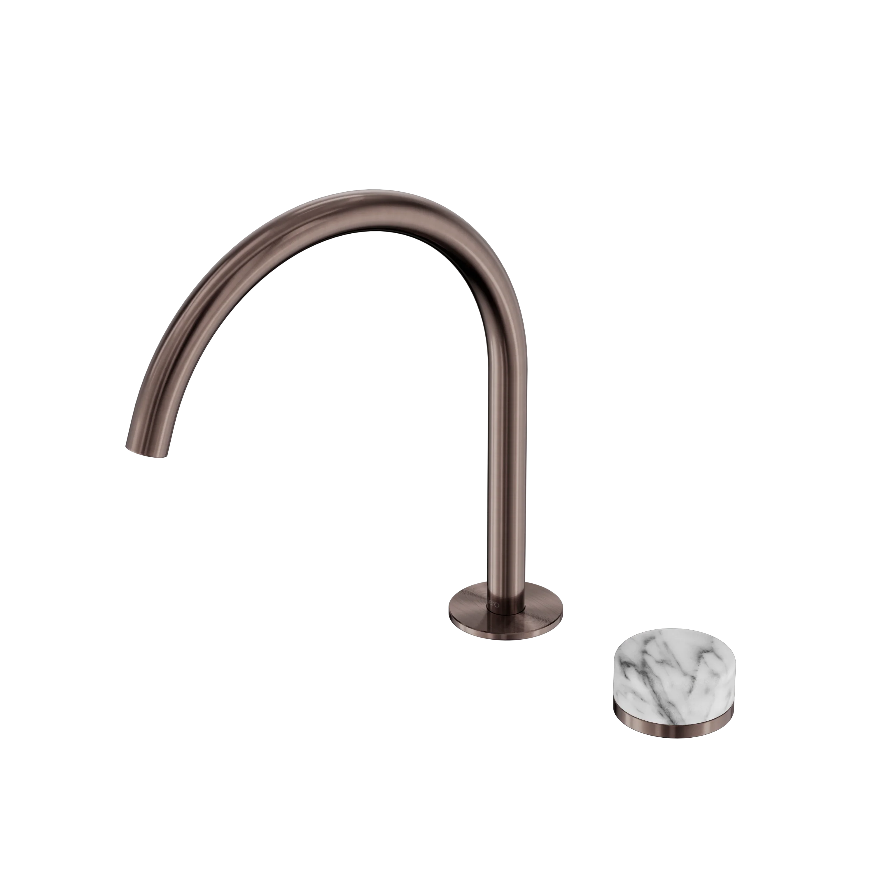 Nero Serenity Progressive Bath/Kitchen Mixer Arc Spout With Arabescato Corchia Handle